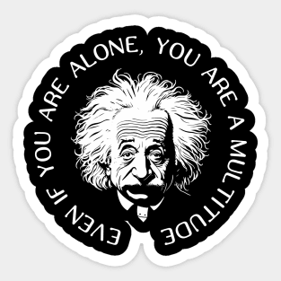 Einstein and Multitude Sticker